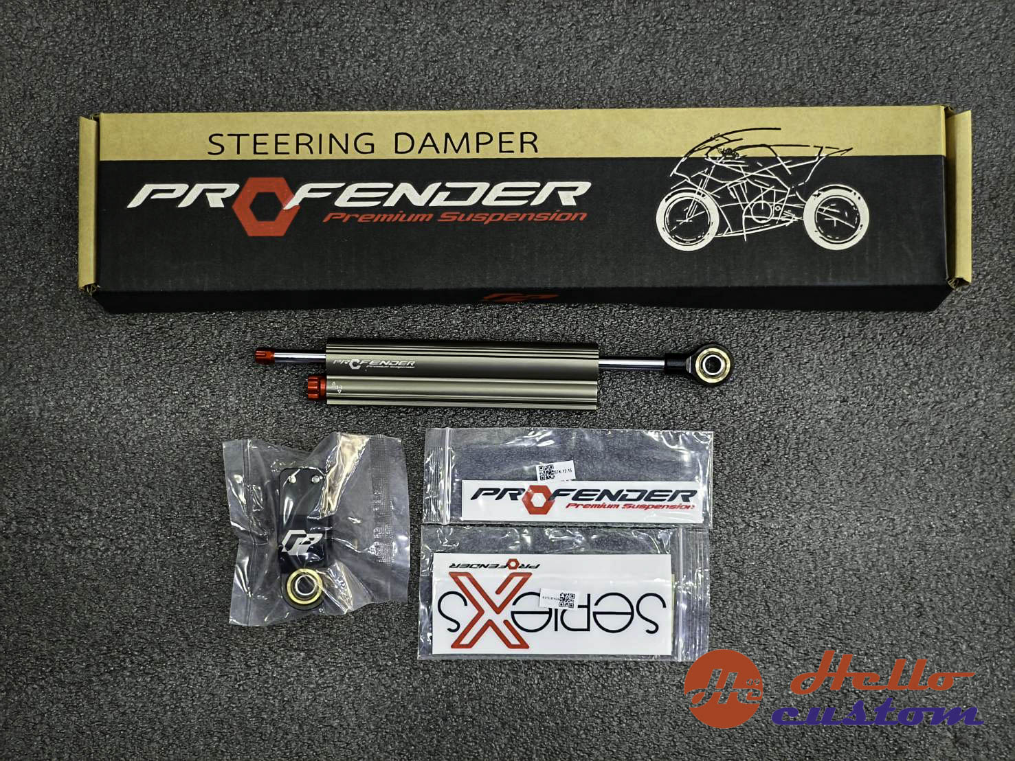 อุปกรณ์ประดับยนต์และชิ้นส่วนยานยนต์ กันสะบัด PROFENDER Steering Damper Clamp A