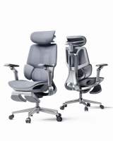 HBADA E3 Pro 2026 เก้าอี้ Ergonomic รองรับเอว 3 โซนแบบ Dynamic พนักพิงศีรษะ 4D Dual-Axis ที่วางแขนปรับได้ 720° เก้าอี้สำนักงาน / เก้าอี้เกมมิ่ง