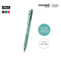 Monami ปากกาลูกลื่น 3 ระบบ รุ่น Flip 3 สีใหม่ ขนาดหัว 0.38 มม. และ 0.5 มม.