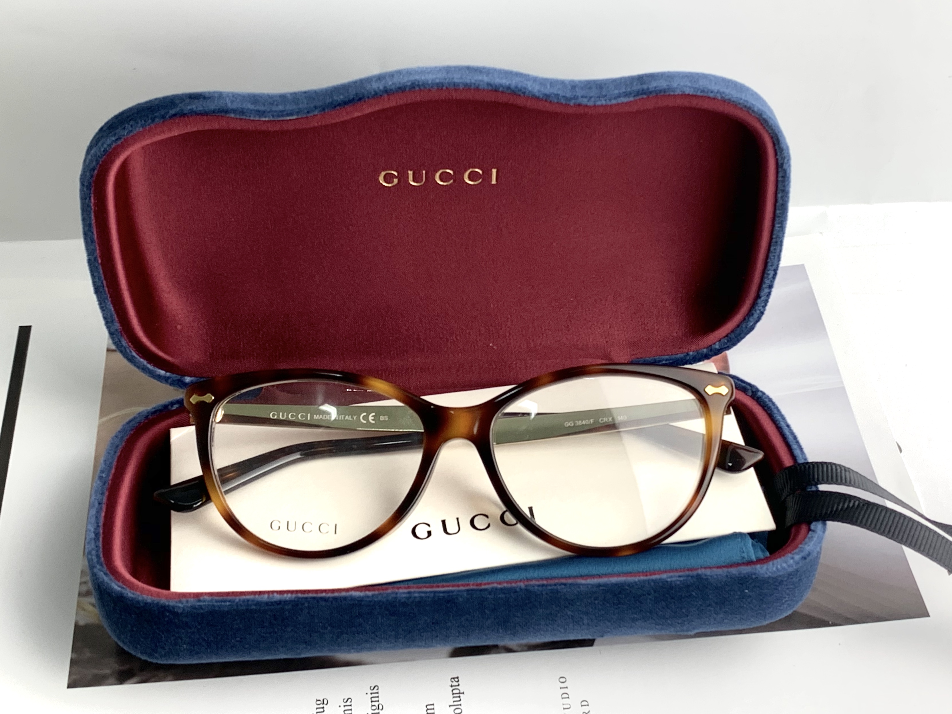 Gucci กรอบแว่นตา รุ่น GG1840/S CRX ( Havana )