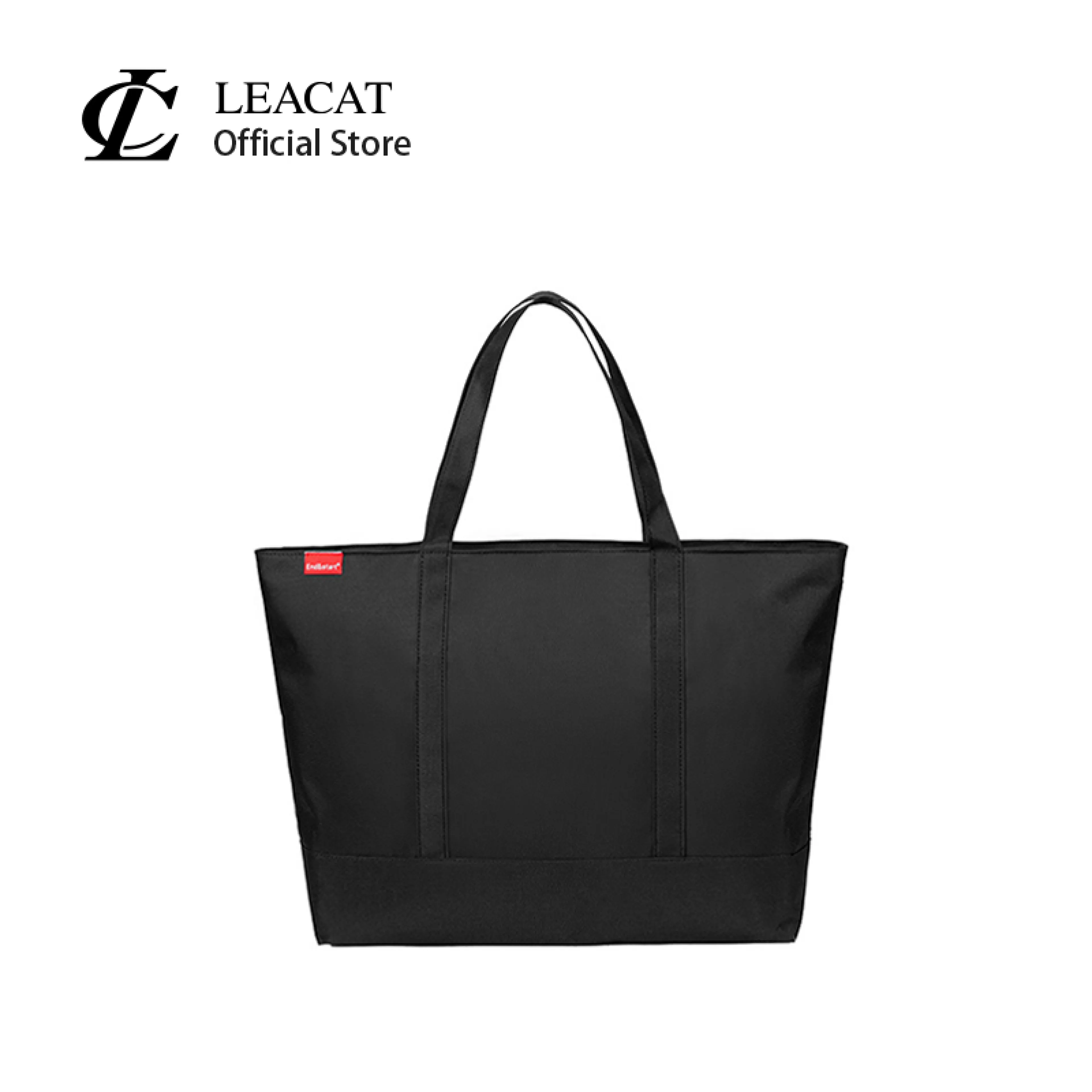 Leacat Men's Large Capacity Canvas Tote Bag Workwear Style Casual Shoulder Bag