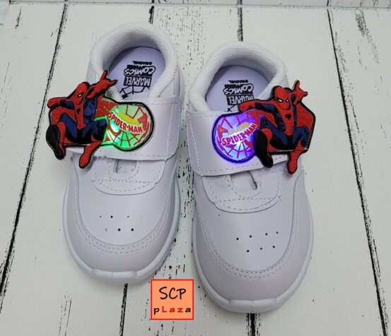 SCPOutlet รองเท้าเด็กอนุบาลชาย รองเท้านักเรียน รองเท้าพละ สไปเดอร์แมน Chappy Spiderman SM6 มีไฟ รุ่นใหม่ล่าสุด 2021 ลดราคาพิเศษ SALE พร้อมส่ง