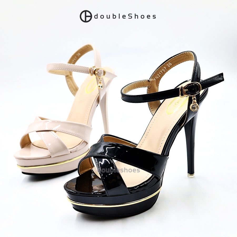 Zanotti (FN21757) คัทชู ออกงาน ส้นสูง 5 นิ้ว สีดำ,ครีม ไซส์ 36-40 ราคา 559 บาท*ส่งฟรี