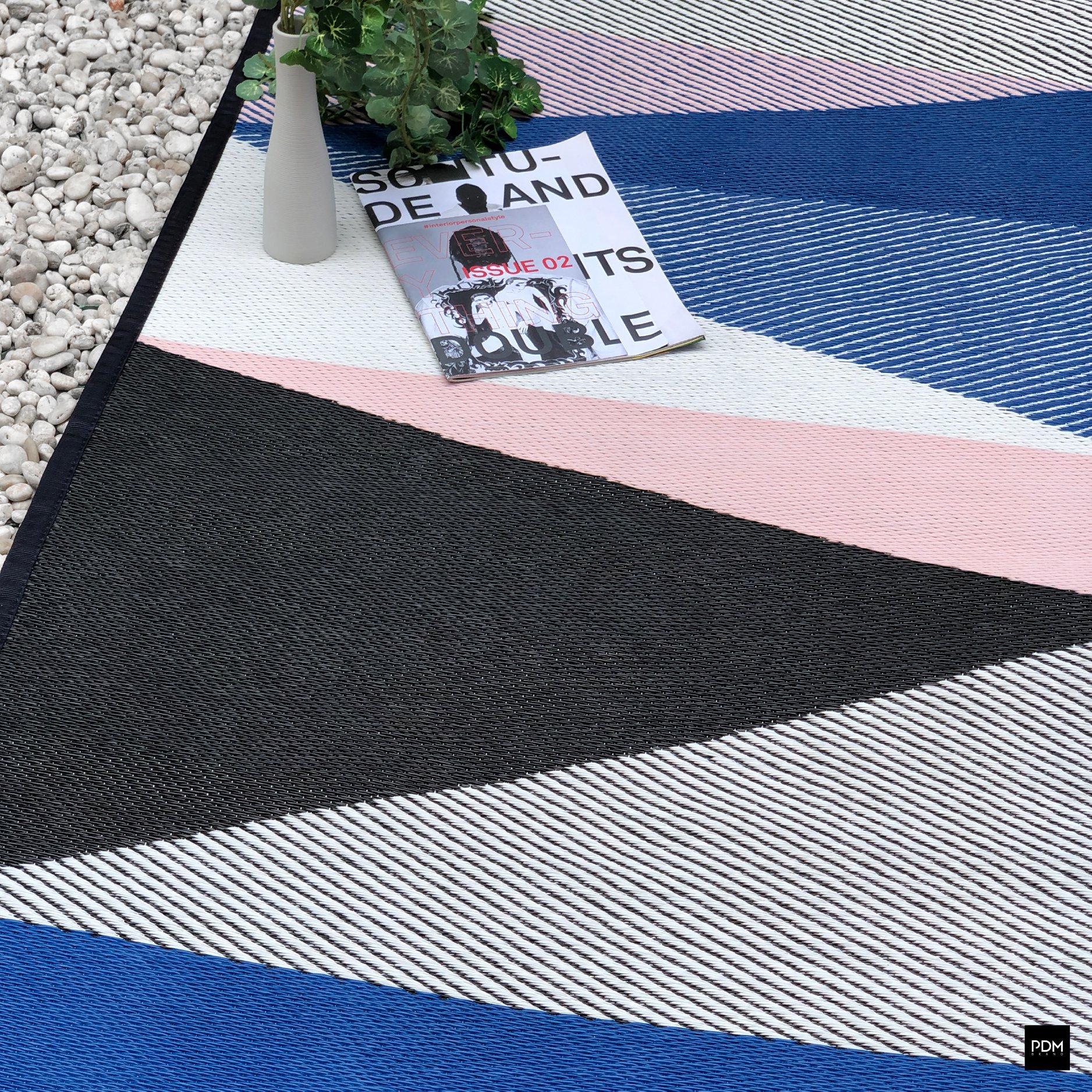 PDM เสื่ออเนกประสงค์ เสื่อตกแต่ง เสื่อแทนพรม เสื่อแต่งบ้าน ลาย Muria Size L 180x270 cm. ราคา 2,500 บาท*ส่งฟรี