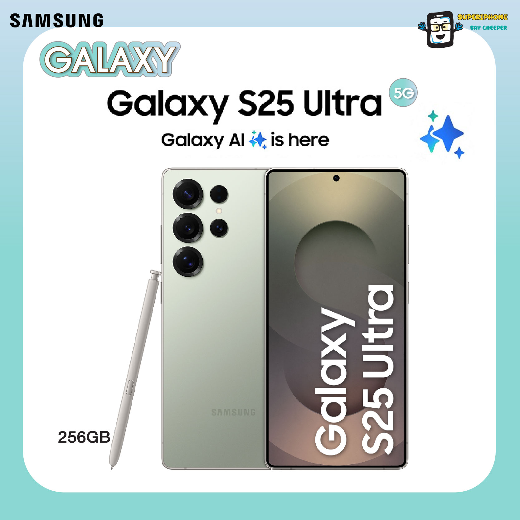 Samsung Galaxy S25 Ultra 5g(12+256Gb) the Best Camera in the Galaxy, High Quality Camera (by Lazada Supertphone) ราคา 38,190 บาท*ส่งฟรี