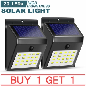 ภาพหน้าปกสินค้าซื้อ 1 แถม 1  โคมไฟติดผนังโซล่าเซลล์ พร้อมเซนเซอร์ในตัว โคมไฟ โคมไฟติดผนัง โคมไฟโซล่าเซลล์ Solar Cell Wall Light ที่เกี่ยวข้อง