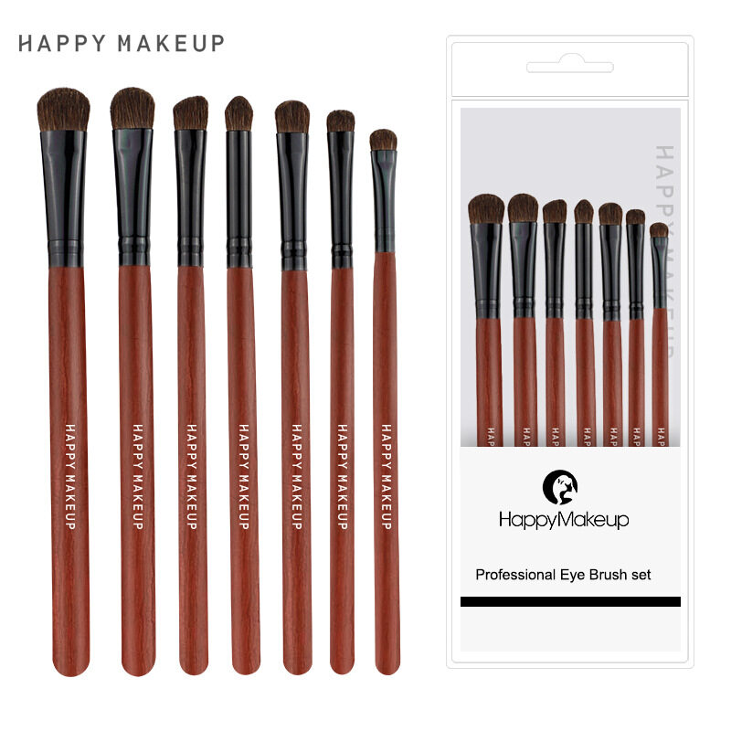 Eye Makeup Brush Set Professional Eyeshadow Brush Set 7pcs Makeup Brush Kit for Eye Shadow Eyeliner Blending
