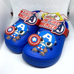 ภาพหน้าปกสินค้ารองเท้าเด็ก มีไฟ หัวโต รัดส้นเด็ก Marvel Ironman Captain America Spiderman ML54 ลิขสิทธิ์แท้ มี 3 สี ที่เกี่ยวข้อง