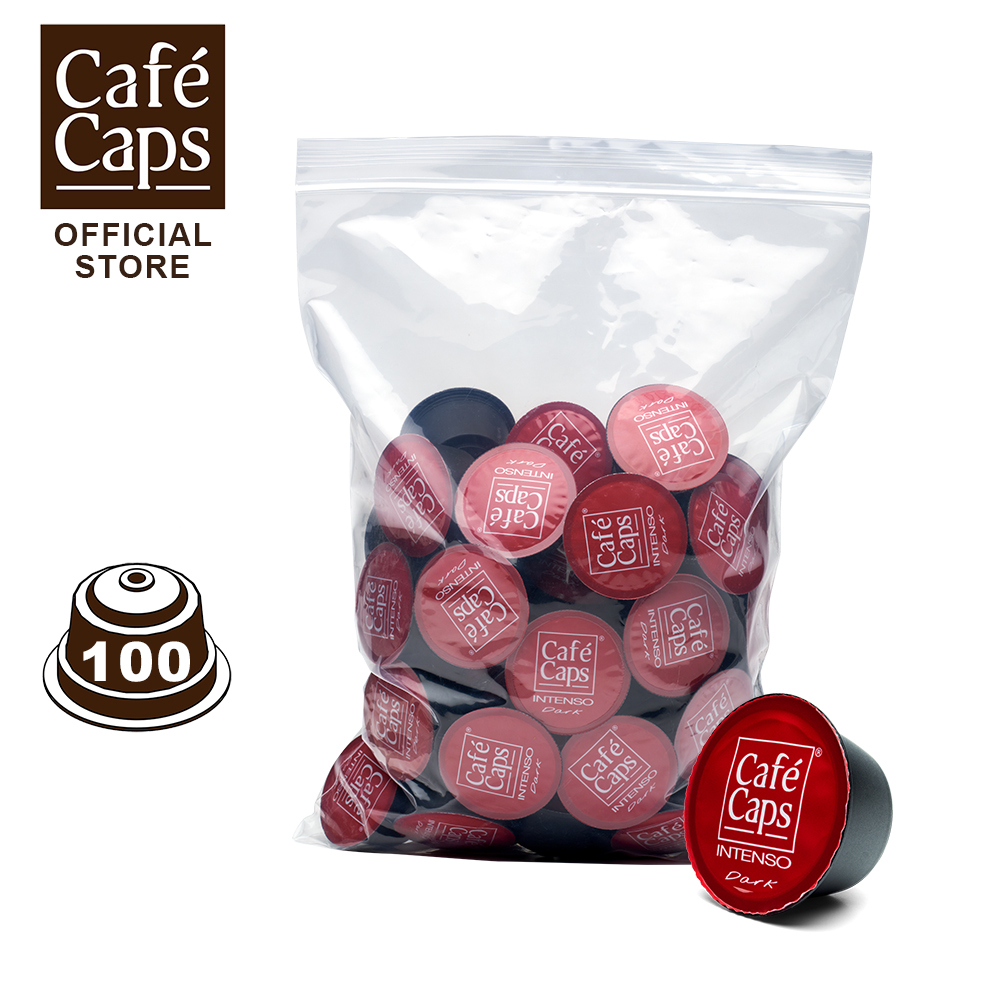 Dolce Gusto Compatible Coffee Capsule Intenso - Cafecaps (1 Bag X 100 Caps) | กาแฟแคปซูล เบลนด์ คั่วเข้ม ราคา 1,498 บาท*ส่งฟรี
