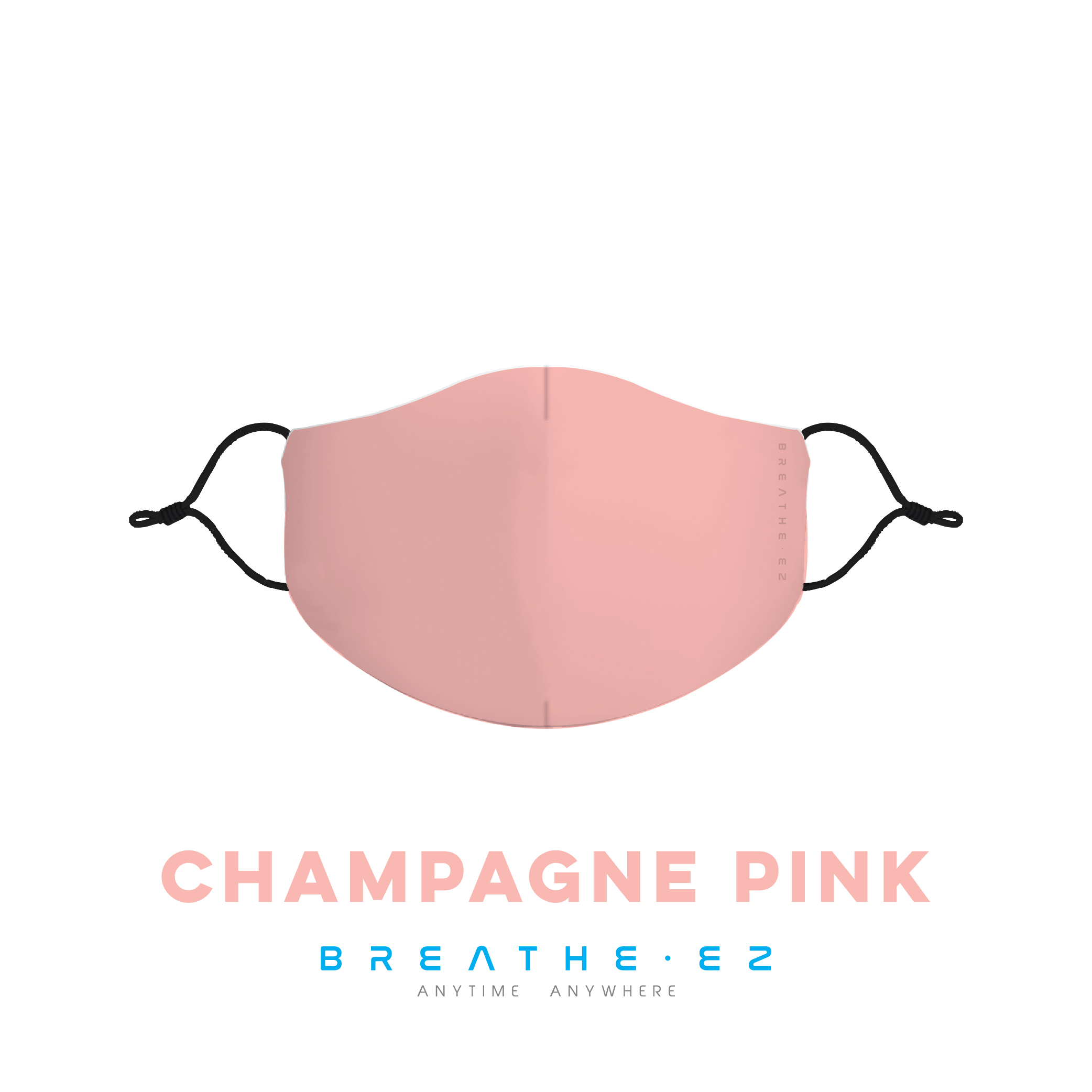 หน้ากากผ้า BREATHE EZ สี Champagne Pink