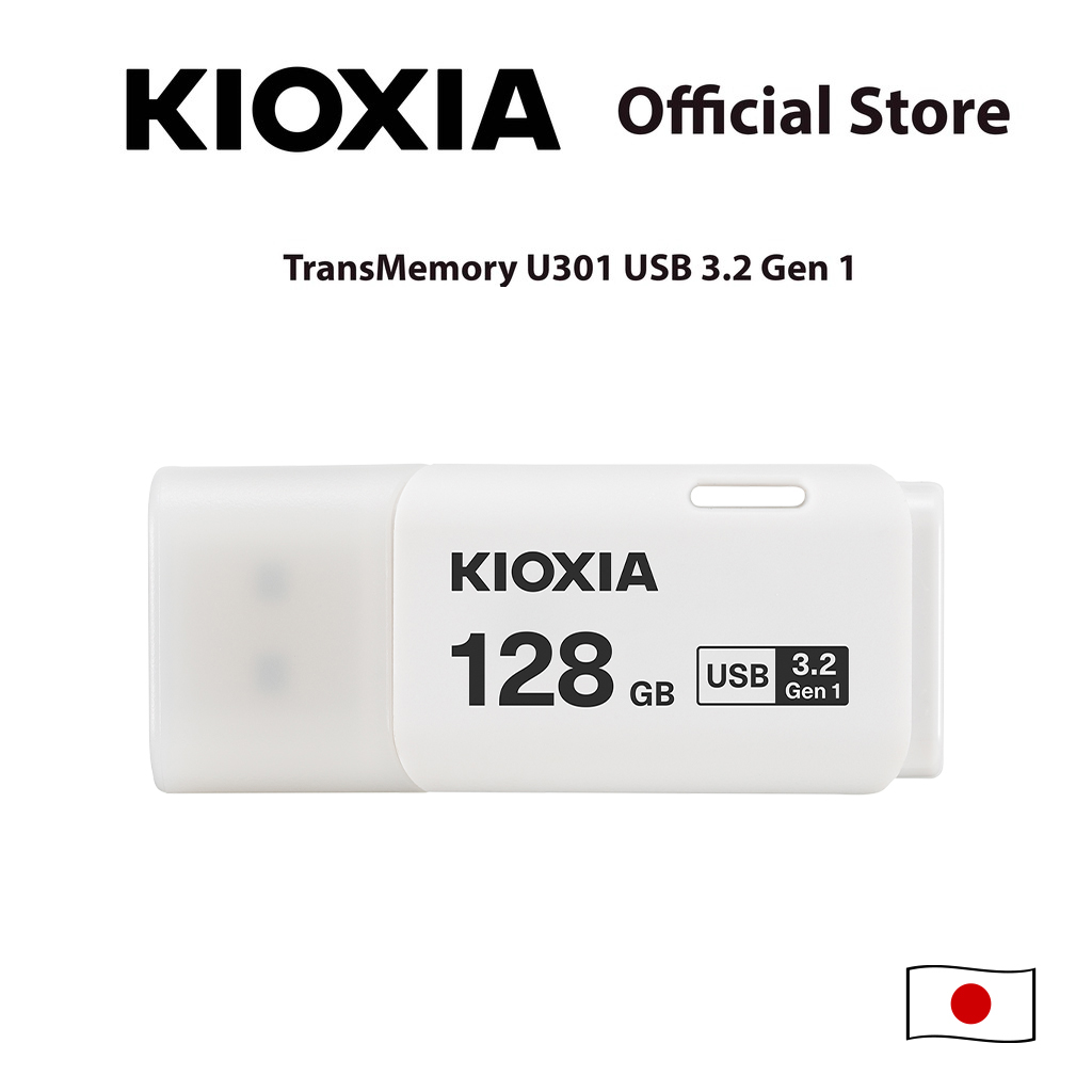 KIOXIA TransMemory U301 High-Speed USB 3.2 Gen 1 Flash Drive - 128GB Portable Storage Solution ราคา 1,199 บาท*ส่งฟรี