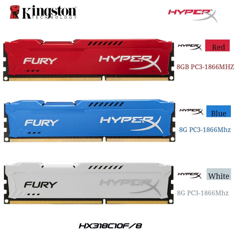 ภาพหน้าปกสินค้าKingston HyperX FURY Desktop RAM DDR3 4GB 8GB 1600MHZ 1866MHZ Desktop Memory DIMM RAM จากร้าน Double Star.th บน Lazada