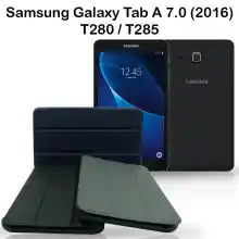 ภาพขนาดย่อของภาพหน้าปกสินค้าเคสเ Tab A 2016 7.0 T285คสฝาพับ ซัมซุง แท็ป เอ6 ขนาด 7.0 2016 ที285 Smart case Foldable Cover Stand Samsung Galaxy Tab A 2016 7.0 T285 (7.0) จากร้าน nuchkaidee บน Lazada