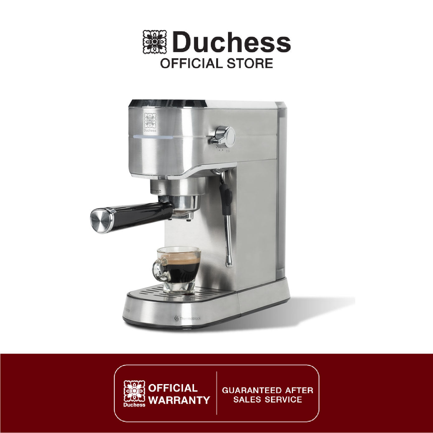 Duchess CM5400S Espresso Coffee Machine with Milk Steamer ราคา 3,590 บาท*ส่งฟรี