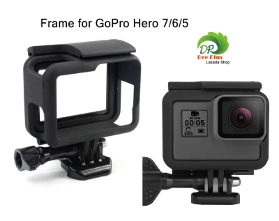 Frame for GoPro Hero 7/6/5 Housing Border Protective Shell Case for GoPro Hero 7/6/5 Black with Quick Pull Movable Socket and Screw กรอบ สำหรับ GoPro Hero 7/6/5 Housing เปลือกป้องกันขอบเคสสำหรับ Hero 7/6/5 สีดำอย่างรวดเร็วซิปและสกรูที่เคลื่อนย้าย