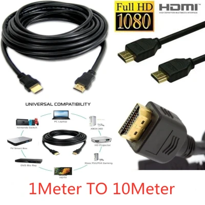 สาย TV HDMI ยาว10เมตร/5เมตร/1เมตร HDMI CABLE HD Full HD 1080P 4K Multi-function interface HDMI 1M-10M#T2