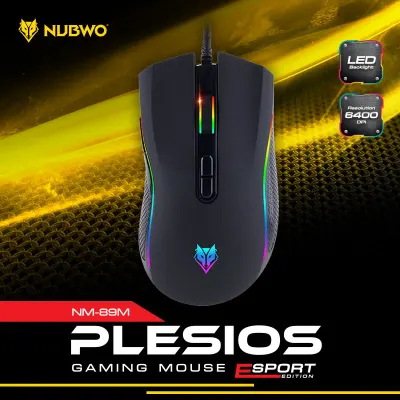 Mouse Gaming NUBWO PLESIOS NM-89M มาโคร เม้าส์ เกมส์มิ่ง มีของพร้อมส่ง