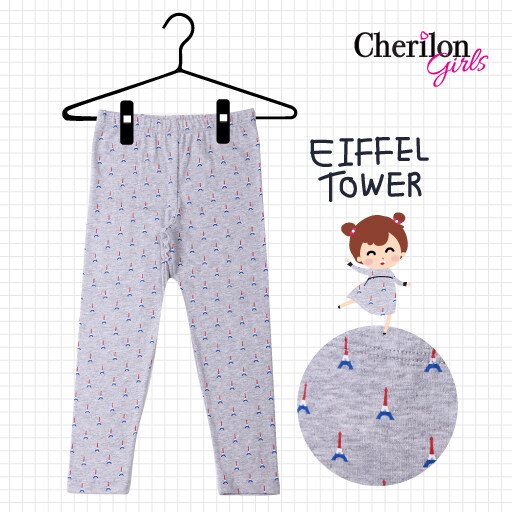 Cherilon Girls เชอรีล่อน เลกกิ้งเด็ก ผ้าคอตตอน พิมพ์ลายน่ารัก ผ้านุ่ม ยืดหยุ่น ใส่สบาย ตัดเย็บประณีต NSY-GL59 ราคา 154 บาท*ส่งฟรี