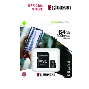 ภาพหน้าปกสินค้าKingston Canvas Select Plus Class 10 microSD Card 64GB (SDCS2/64GB) ซึ่งคุณอาจชอบราคาและรีวิวของสินค้านี้