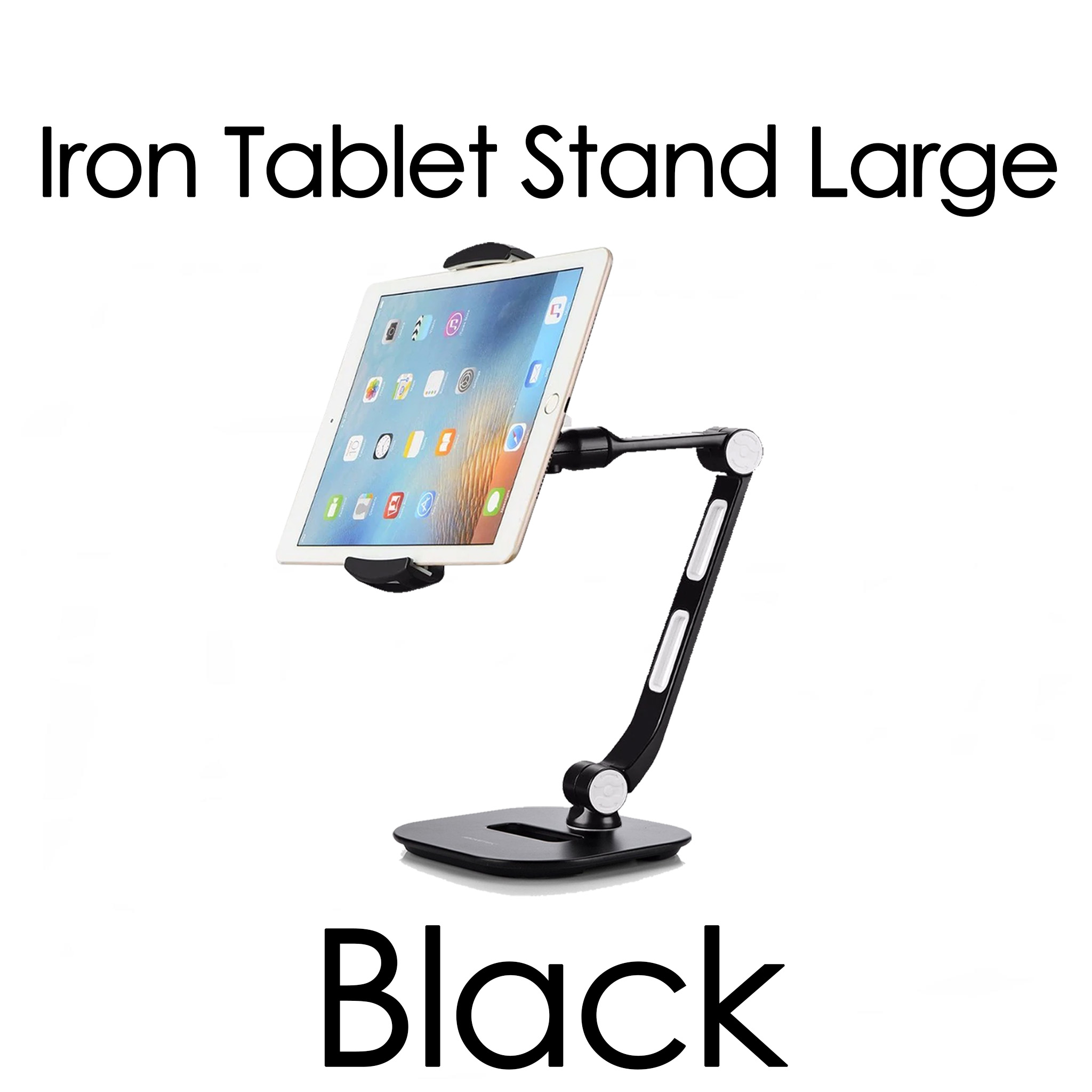 Ringke Iron Tablet Stand แท่นจับสมาร์ทโฟน / แท็ปเลต / iPad ใช้ได้กับขนาด 4 - 13 นิ้ว ปรับหมุนได้ 360 องศา จับแน่นกระชับ