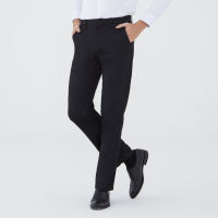 ARROW SLACKS กางเกงทำงานขายาว ทรง Slim Fit ( ทรงเข้ารูป ขากระบอกเล็ก) รุ่น แบบไม่มีจีบ MSCS801-BL