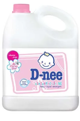 D-nee น้ำยาซักผ้าเด็ก ดีนี่ กลิ่น Happy Baby (สีชมพู) Dnee BABY LIQUID DETERGENT 3000 ml.