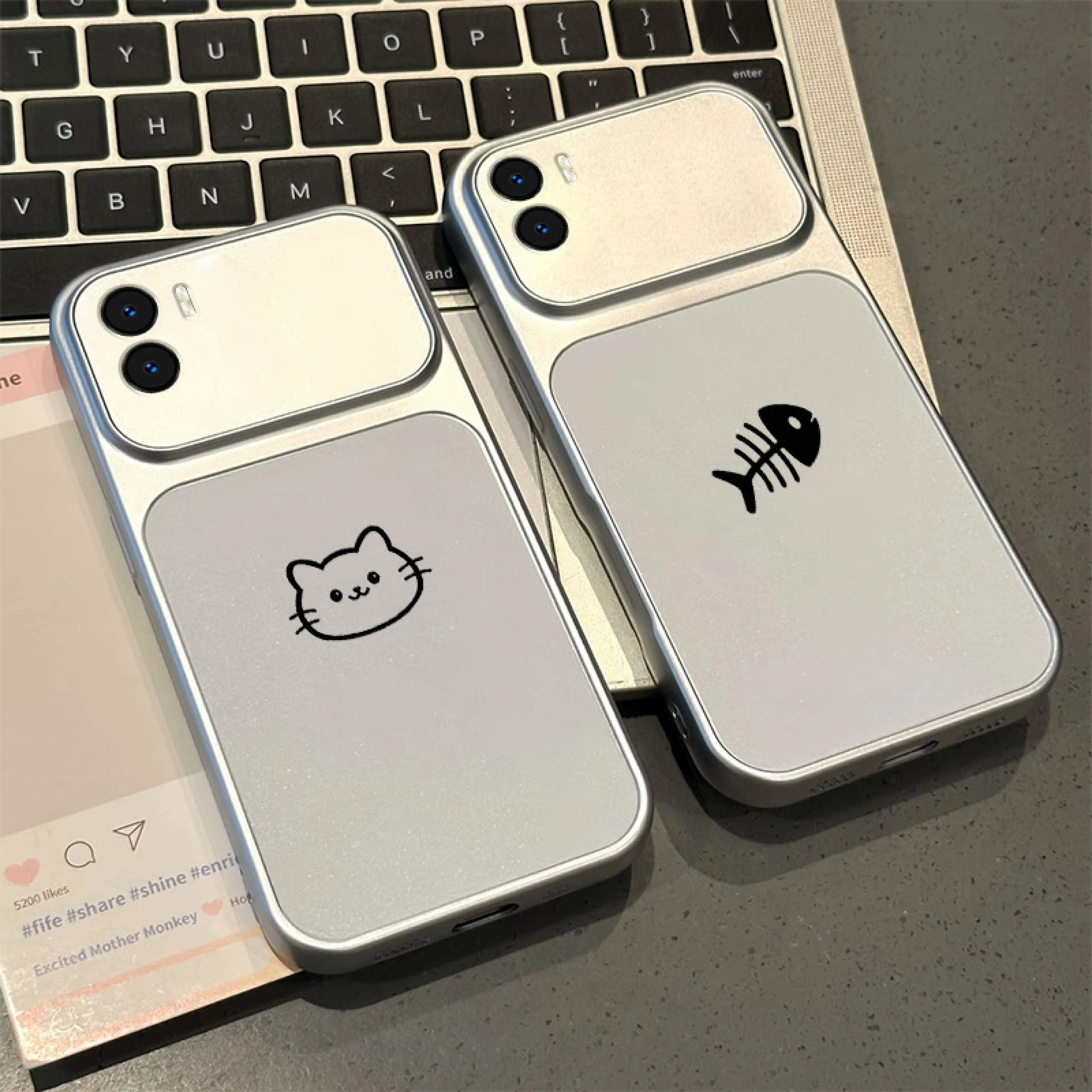 เคส PBZZ สำหรับ Redmi 15C 15 5G REDMI A5 4G poco c71 C85 เคสศัพท์กันกระแทกซิลิโคนแบบนุ่ม ดีไซน์ใหม่สวยงาม ลายการ์ตูนแมวน่ารักสำหรับคู่รักและสาวๆ รุ่น DSCYGT2
