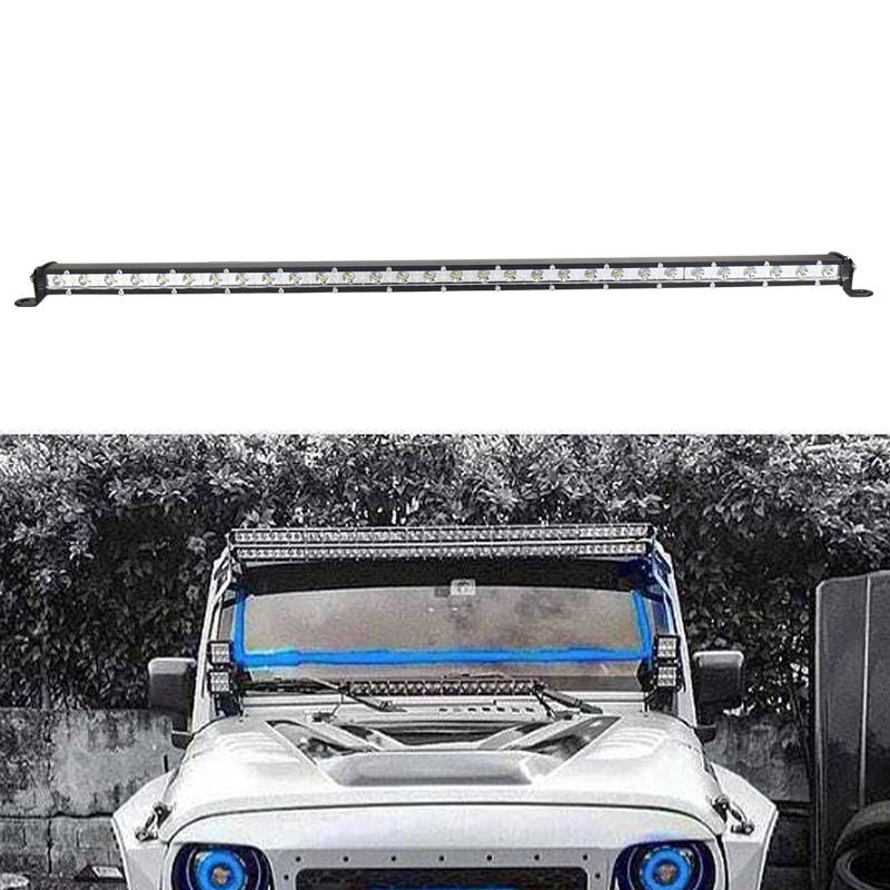 LED Light Bar ไฟรถยนต์ 90 W บาร์ความยาว 31 นิ้ว ทรงตรง ไฟหน้ารถ ไฟท้าย สำหรับอะไหล่รถ อุปกรณ์รถยนต์ รถสิบล้อ รถบรรทุก รถ Jeep ATV รถเอทีวี เรือประมง เรือยอชท์ รถบรรทุก รถสิบล้อ เเสงพุ่งสว่างมาก งานพรีเมี่ยม เเสงขาว 12V-24V จำนวน 1 ชิ้น