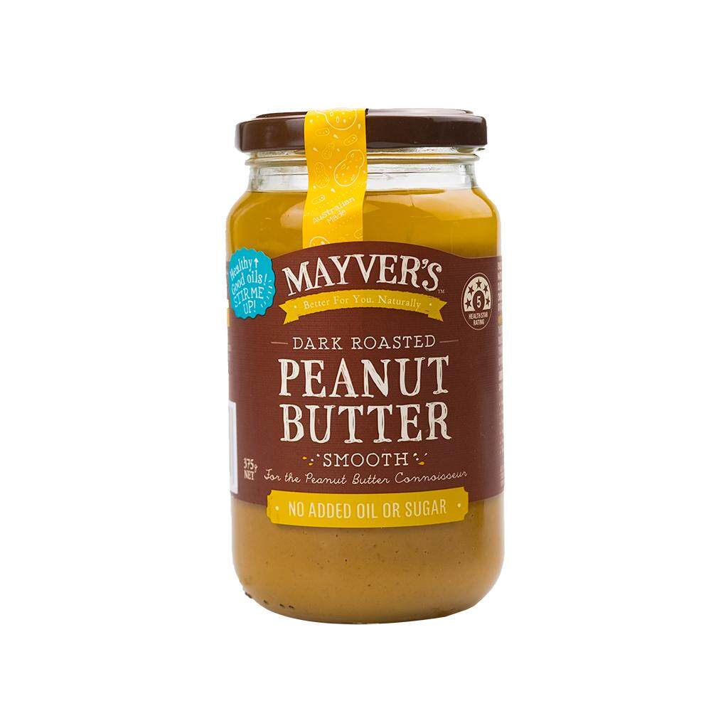 Mayver's Dark Roasted Peanut Butter Smooth 170g