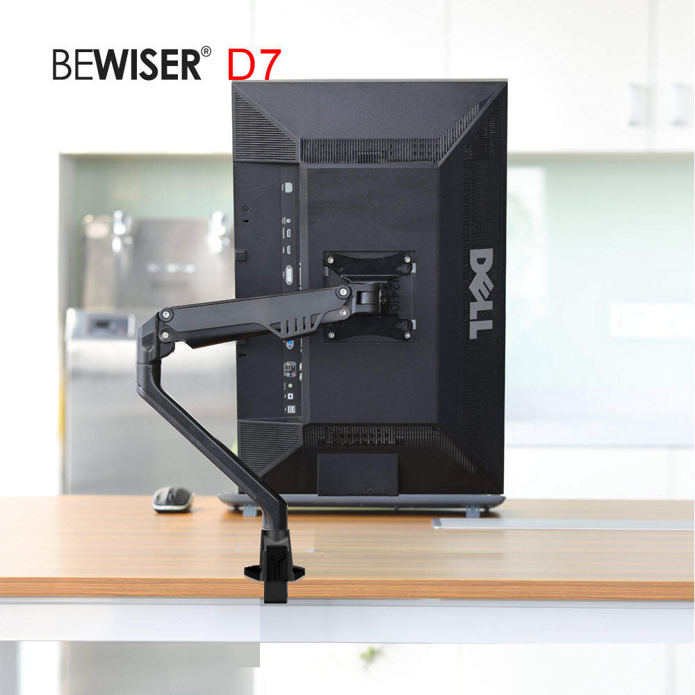 BEWISER D7 ขาตั้งคอม จอมอนิเตอร์ VESA14"-40" 9Kg แขนไฮดรอลิคยาวทรงสูงเพรียว ปรับองศาหมุนได้อิสระ ดีไซน์ฐานจับสวยแข็งแรงเอกลักษณ์เฉพาะ (ออกVAT)