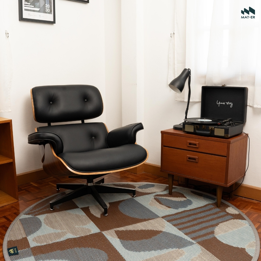 Mat-Er Urban Bliss Round Mat in Mocha Breeze Color – Helps Create Atmosphere and Adds Dimension to Your Favorite Corner of the House. ราคา 1,350 บาท*ส่งฟรี