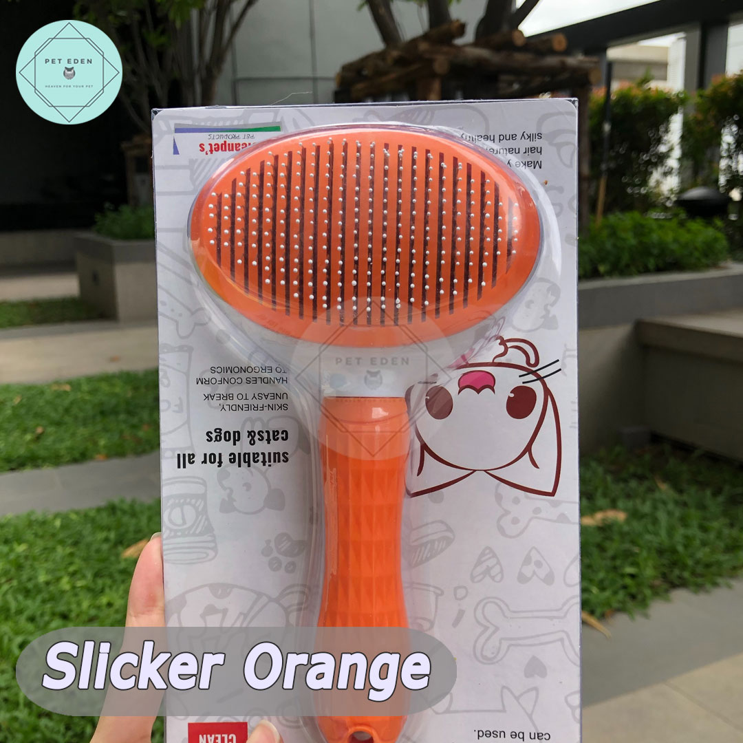 Pet Brush หวีสลิกเกอร์ หวีแปรงขน หวีขนหมา หวีหมุด หวีหมุด แปรงขนหมา แปรงขน แปรงดันขน