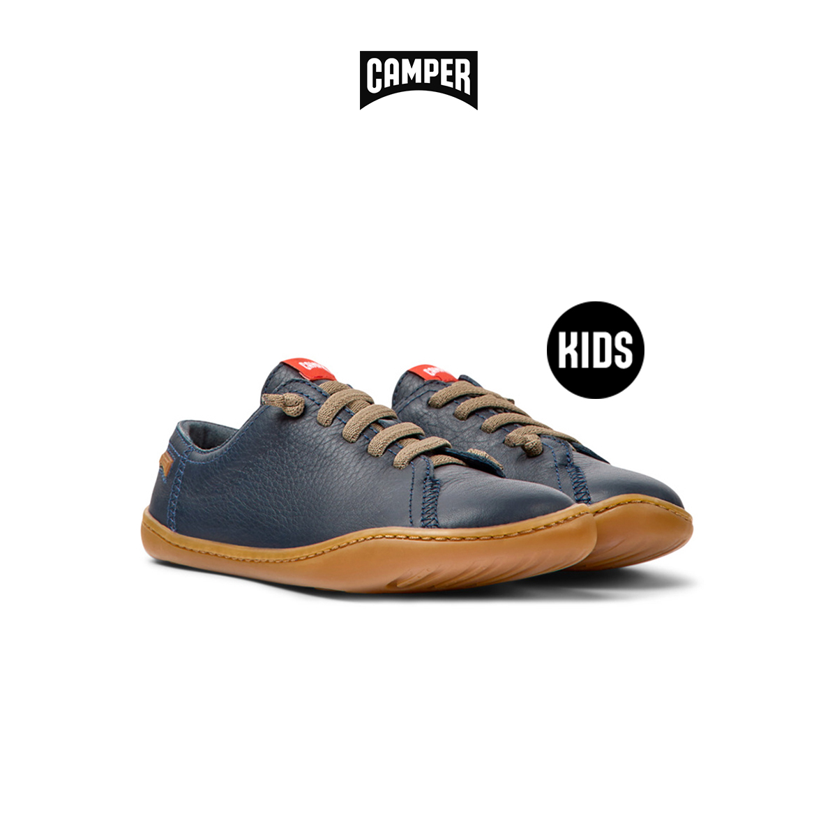 CAMPER รองเท้าผ้าใบ เด็ก รุ่น Sella Hypnos/Path Miel สีฟ้า ( SNK - 80003-104 ) ราคา 3,950 บาท*ส่งฟรี