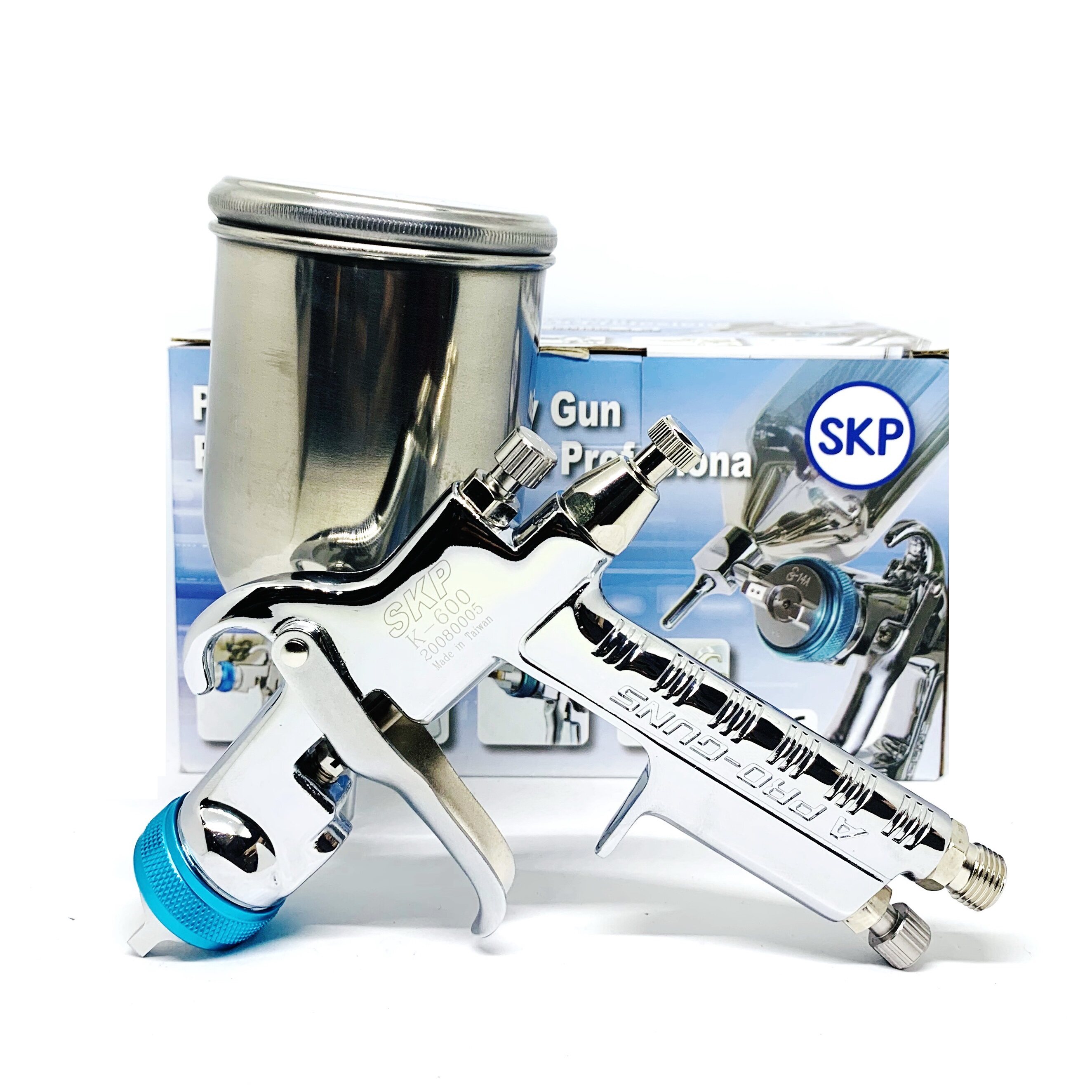 กาพ่นสีถ้วย SKP K-600 Spray Pro Gun เข็ม 1.3มม หรือ 1.4มม ( made in Taiwan) K600