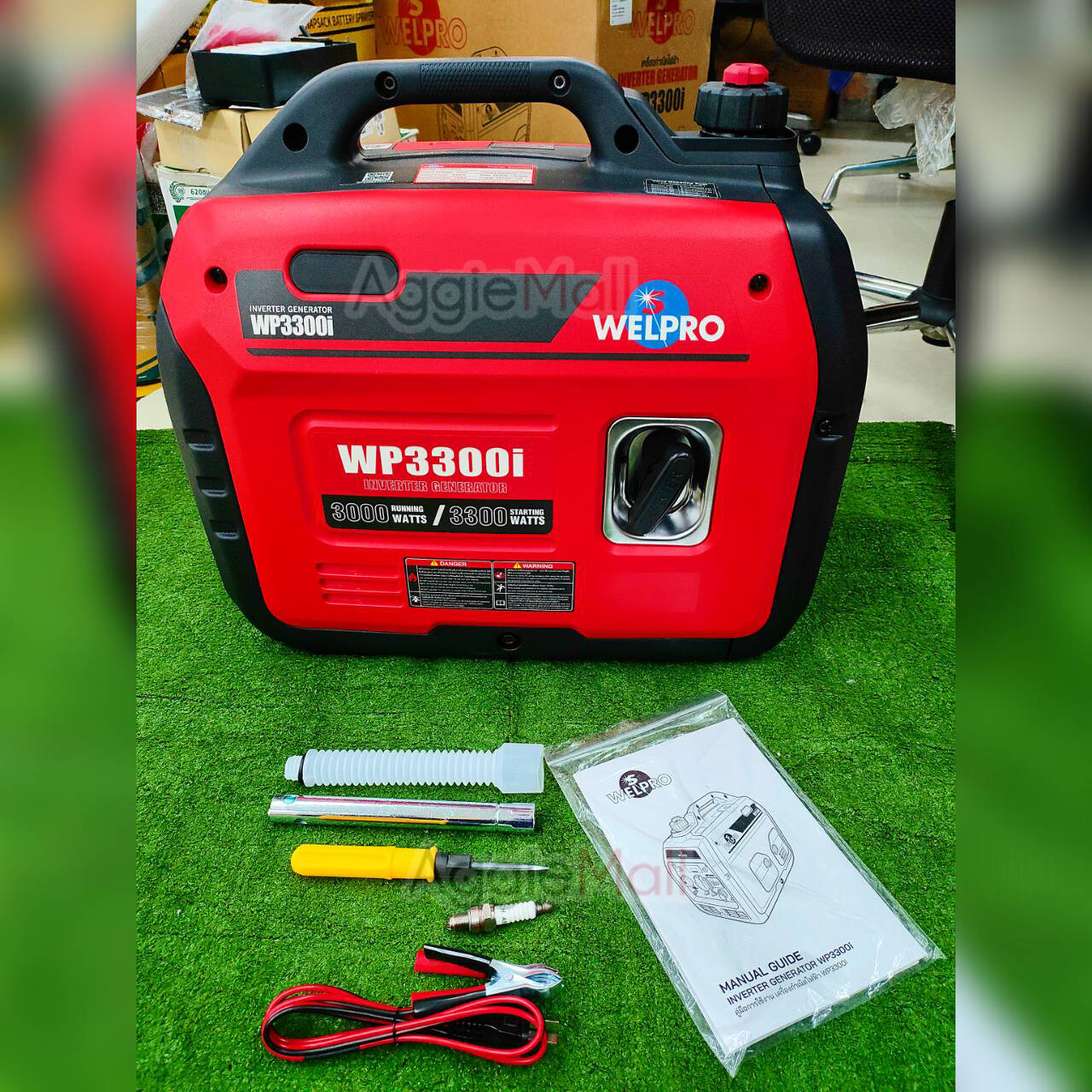 WELPRO เครื่องกำเนิดไฟฟ้า อินเวอร์เตอร์ รุ่น WP3300i (220V 3.0kW 13.6A) เครื่องยนต์ 4 จังหวะ เครื่องปั่นไฟ จัดส่ง Flash Express ราคา 26,900 บาท*ส่งฟรี