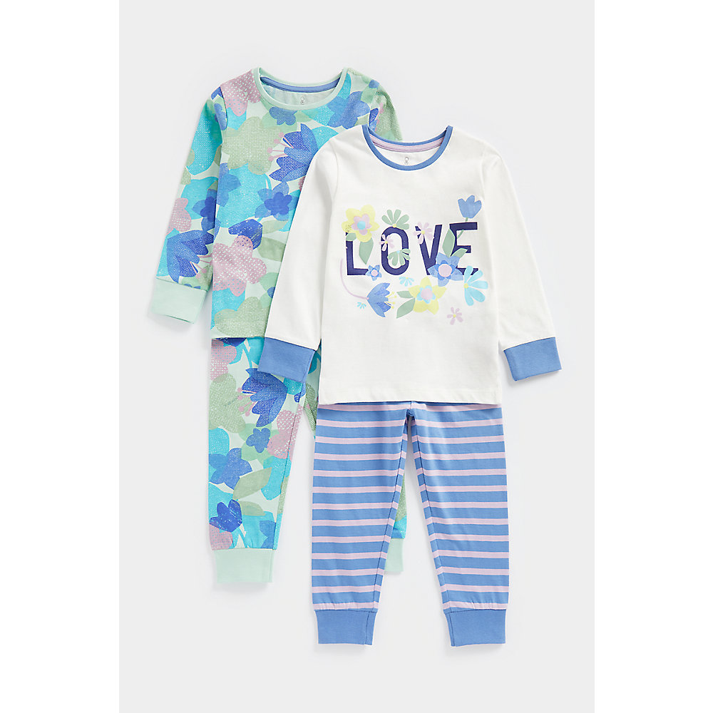 ชุดนอนเด็กผู้หญิง Mothercare Love Camo Pyjamas - 2 Pack CC999 ราคา 845 บาท*ส่งฟรี
