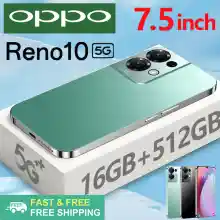 ภาพขนาดย่อสินค้า2023ใหม่ของแท้ OPP0 Reno10 5G 7.5นิ้ว โทรศัพท์มือถือ รองรับ2ซิม Smartphone 4G/5G โทรศัพท์สมา แรม16GB รอม512GB โทรศัพท์ถูกๆ Android12.0 มือถือ Mobile phone ส่งฟรี มือถือราคาถูกๆ โทรศัพท์สำห รับเล่นเกม โทรสับราคาถูก Reno10 Pro 5G โทรศัพท์ ถูกๆ