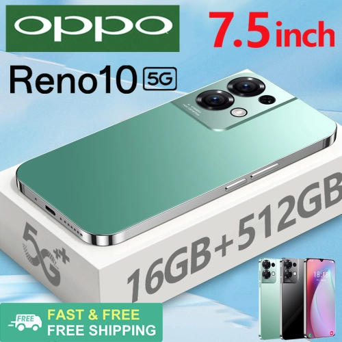 【รับประกัน1ปี】2023ใหม่ของแท้ OPP0 Reno10 5G 7.5นิ้ว โทรศัพท์มือถือ รองรับ2ซิม Smartphone 4G/5G โทรศัพท์สมา แรม16GB รอม512GB โทรศัพท์ถูกๆ Android12.0 มือถือ Mobile phone ส่งฟรี มือถือราคาถูกๆ โทรศัพท์สำห รับเล่นเกม โทรสับราคาถูก Reno10 Pro 5G โทรศัพท์ ถูกๆ