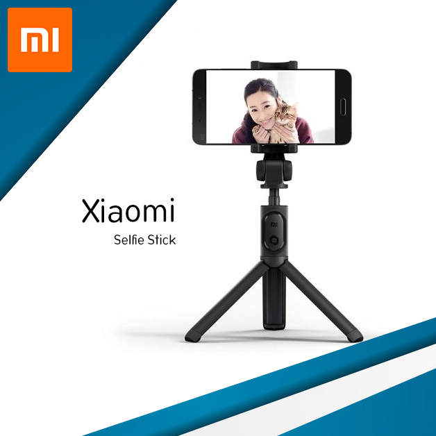 [พร้อมส่ง]Original Product Xiaomi Mi Bluetooth Selfie Stick + ขาตั้งกล้องไร้สาย Monopod ไม้เซลฟี่พร้อมขาตั้งกล้องในตัว (สีดำ)