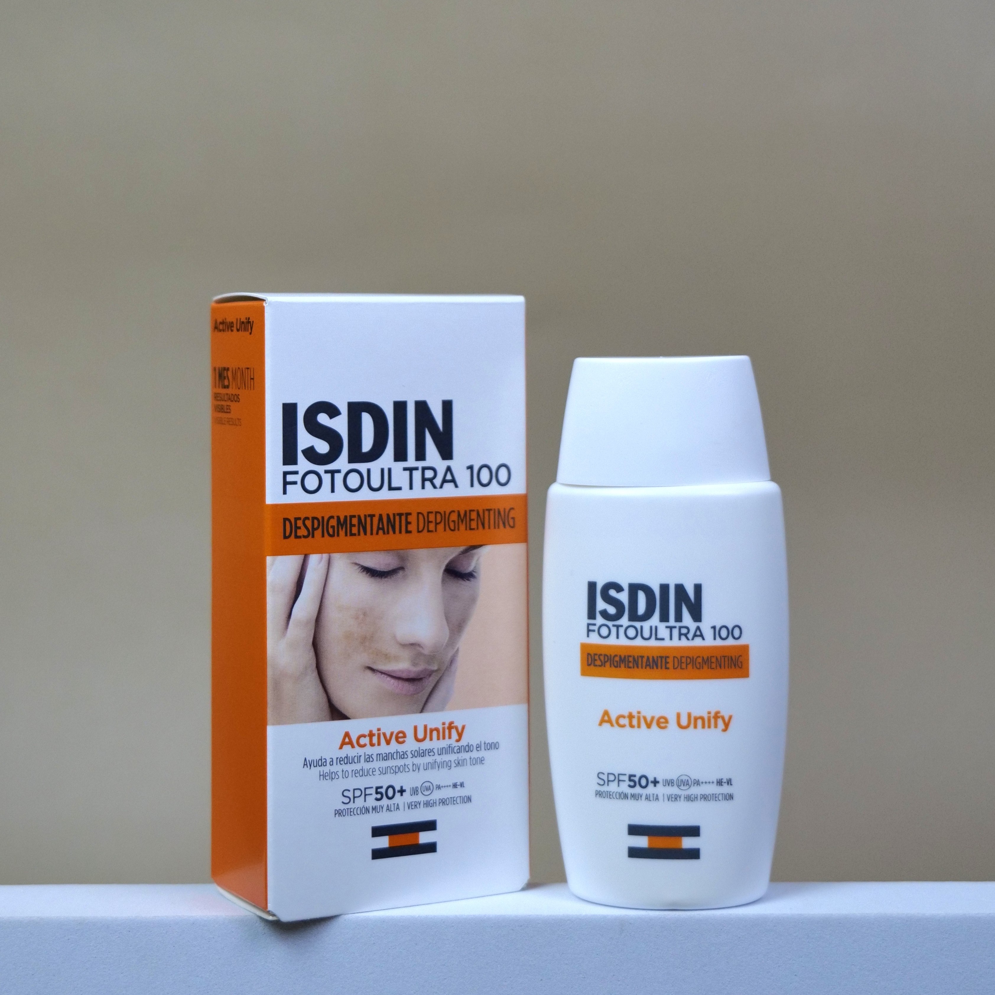 Isdin Fotoultra 100 Isdin Active Unify Fusion Fluid Spf50+ Anti-Fog Sunscreen. Protects Against Rays That Cause Fogging, Freckles, and Dull Skin. ราคา 1,299 บาท*ส่งฟรี
