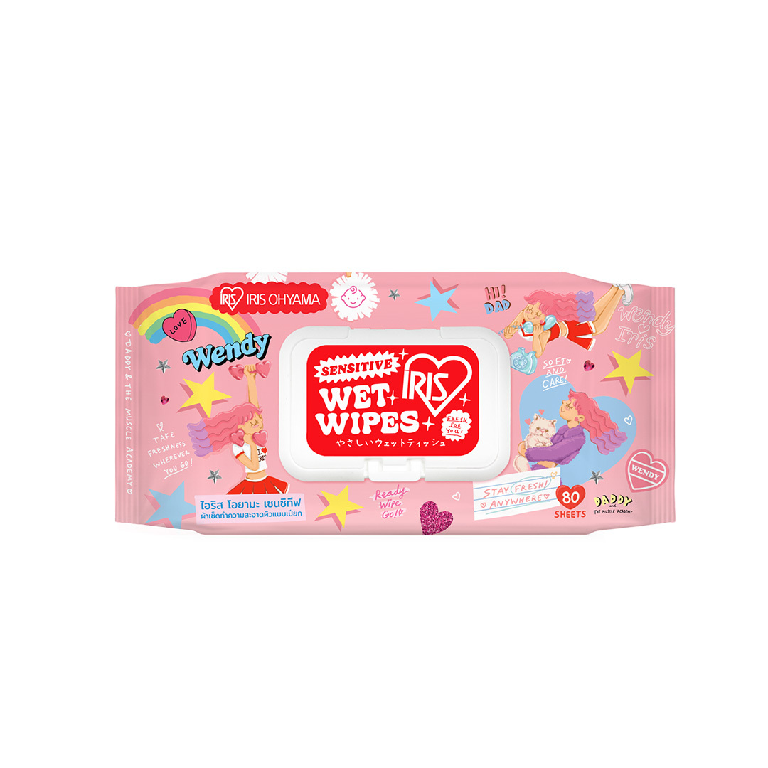 IRIS OHYAMA wet wipes x Daddy & the muscle academy ไอริส โอยามะ ทิชชู่เปียก x แด๊ดดี้ เป็นที่นิยม แบบแพ็ค 20/80 แผ่น - daddy-80