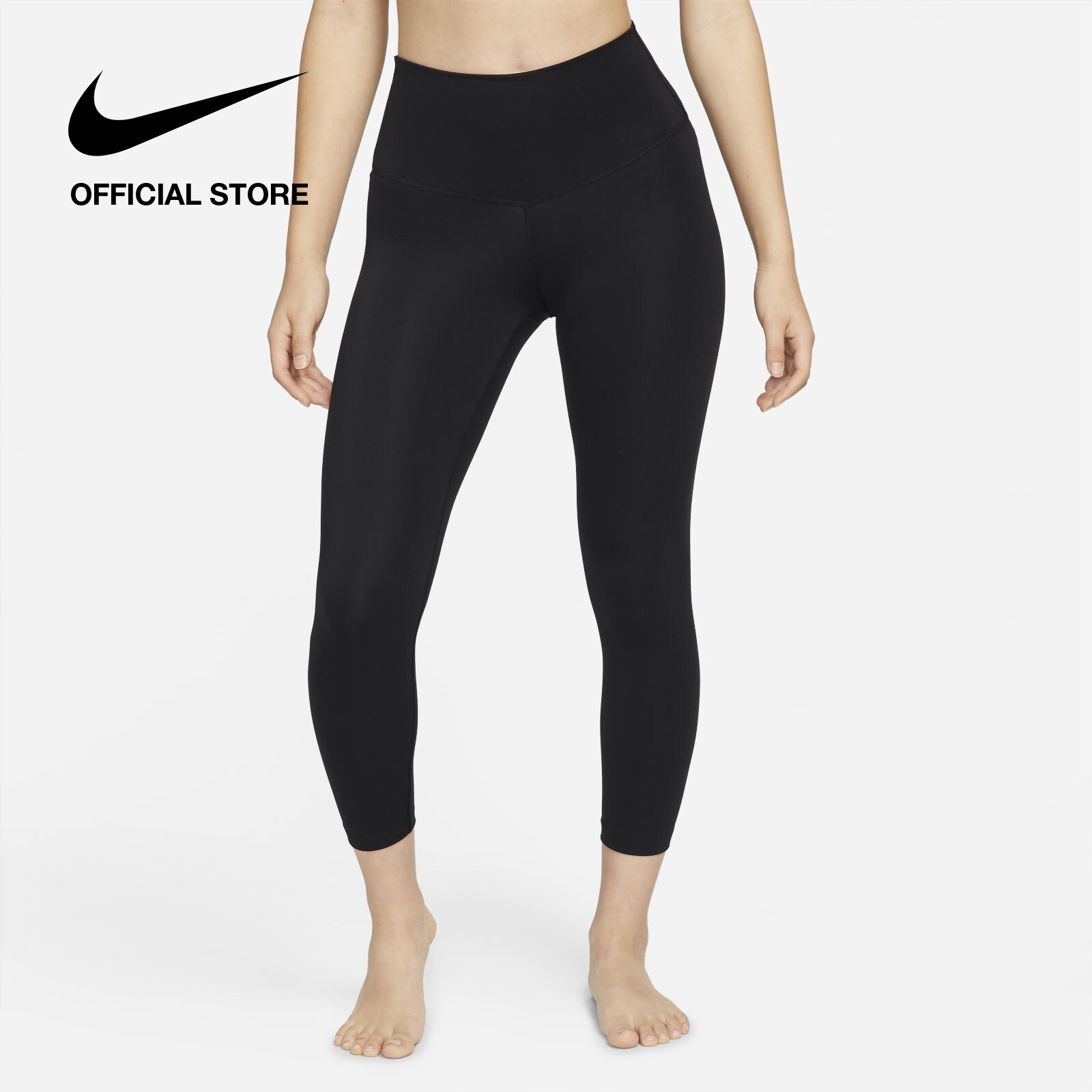 Nike Women's Yoga Dri-FIT High-Rise 7/8 Leggings - Black ไนกี้ เลกกิ้งผู้หญิงเอวสูงยาว 7/8 ส่วน Yoga Dri-FIT - สีดำ ราคา 1,800 บาท*ส่งฟรี