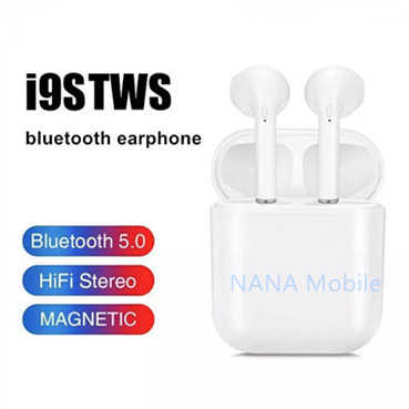 หูฟังบลูทูธ i9S TWS ของแท้ 100 % รับประกัน 1 ปี ใช้ได้กับโทรศัพท์ทุกรุ่น Bluetooth แบบ 2 ข้าง แบบคู่พร้อมกล่องชาร์จ ดีไซน์ล้ำเทคโนโลยีล่าสุด