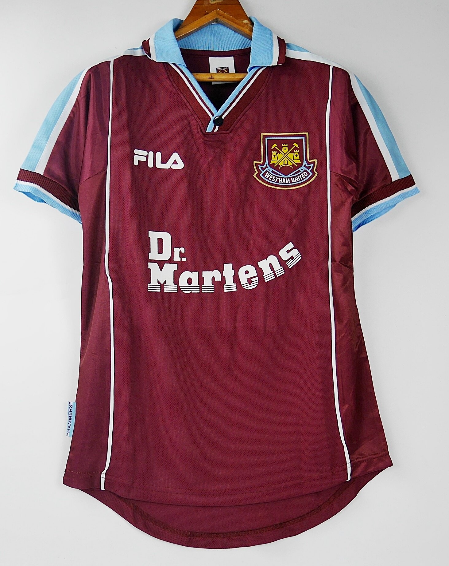 WESTHAM HOME 1999-2001 RETRO FOOTBALL SHIRT SOCCER JERSEY DI CANIO LAMPARD J. COLE