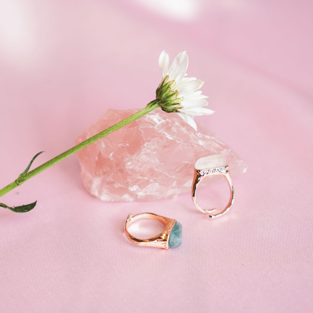 เครื่องประดับ Rock Me Jewelry รุ่น Audrey Ring แหวน ทองเหลือง ประดับพลอย ราคา 690 บาท*ส่งฟรี