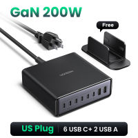 【Nexode】UGREEN GaN 200W 8-Ports USB C Fast Charger Adapter for Laptop MacBook iPad iPhone 18 17 16 15 Pro Max Samsung S26 S25 S24 Ultra Model: 55323
