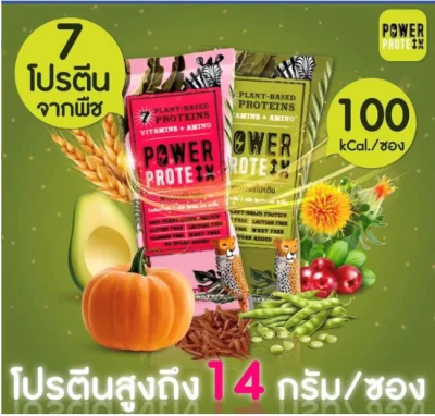 Power Protein (Green Apple and Melon Flavors) 6 sachets