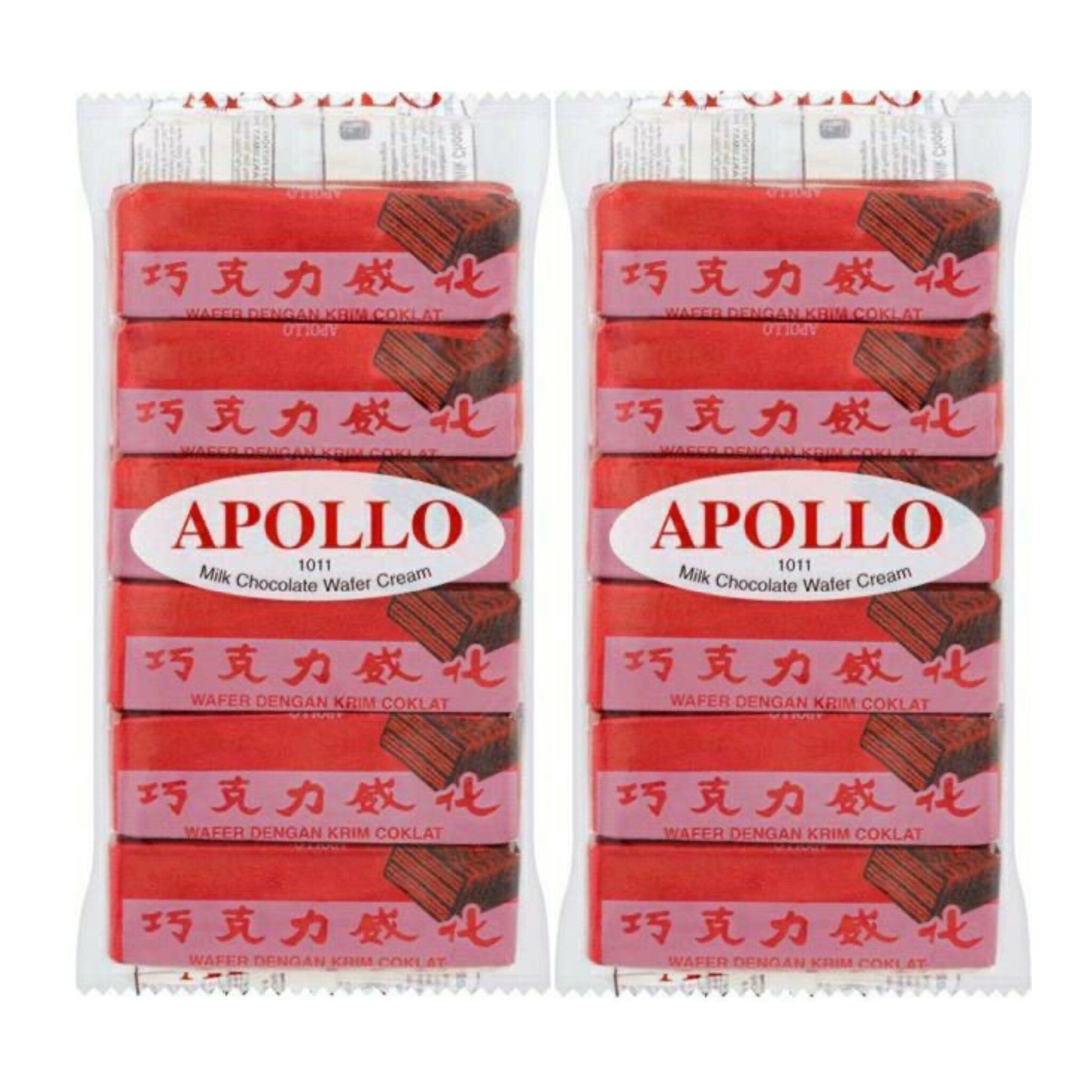 Apollo เวเฟอร์เคลือบ ช็อคโกแลต ขนาด 2 แพ็ค 24 ชิ้น
