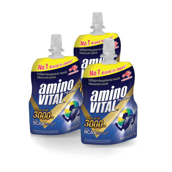 ♥️ อะมิโนไวทัล อายิโนะโมะโต๊ะ ♥️ ชนิดซอง พร้อมทาน 100 กรัม Ajinomoto Amino vital เจลพลังงาน ผสม กรดอะมิโน Energy gel