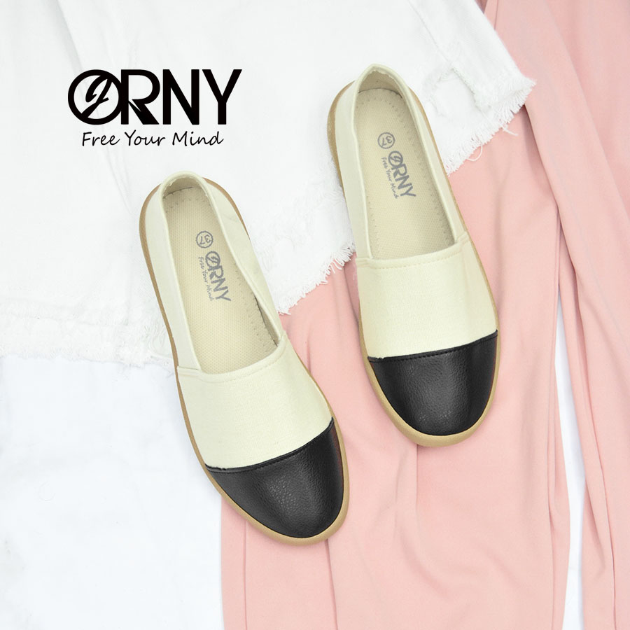 [No.OY88] ORNY(ออร์นี่) x Espadrilles รองเท้าผ้าใบ พื้นยางไม่ลื่น เดินสบายมาก